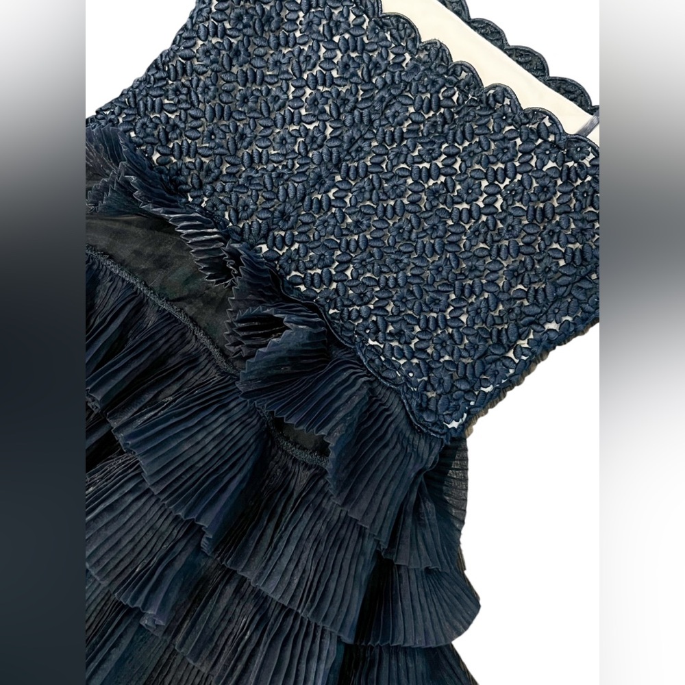 Red Valentino Garavani tiered tulle ruffled dress - Picture 5 of 10